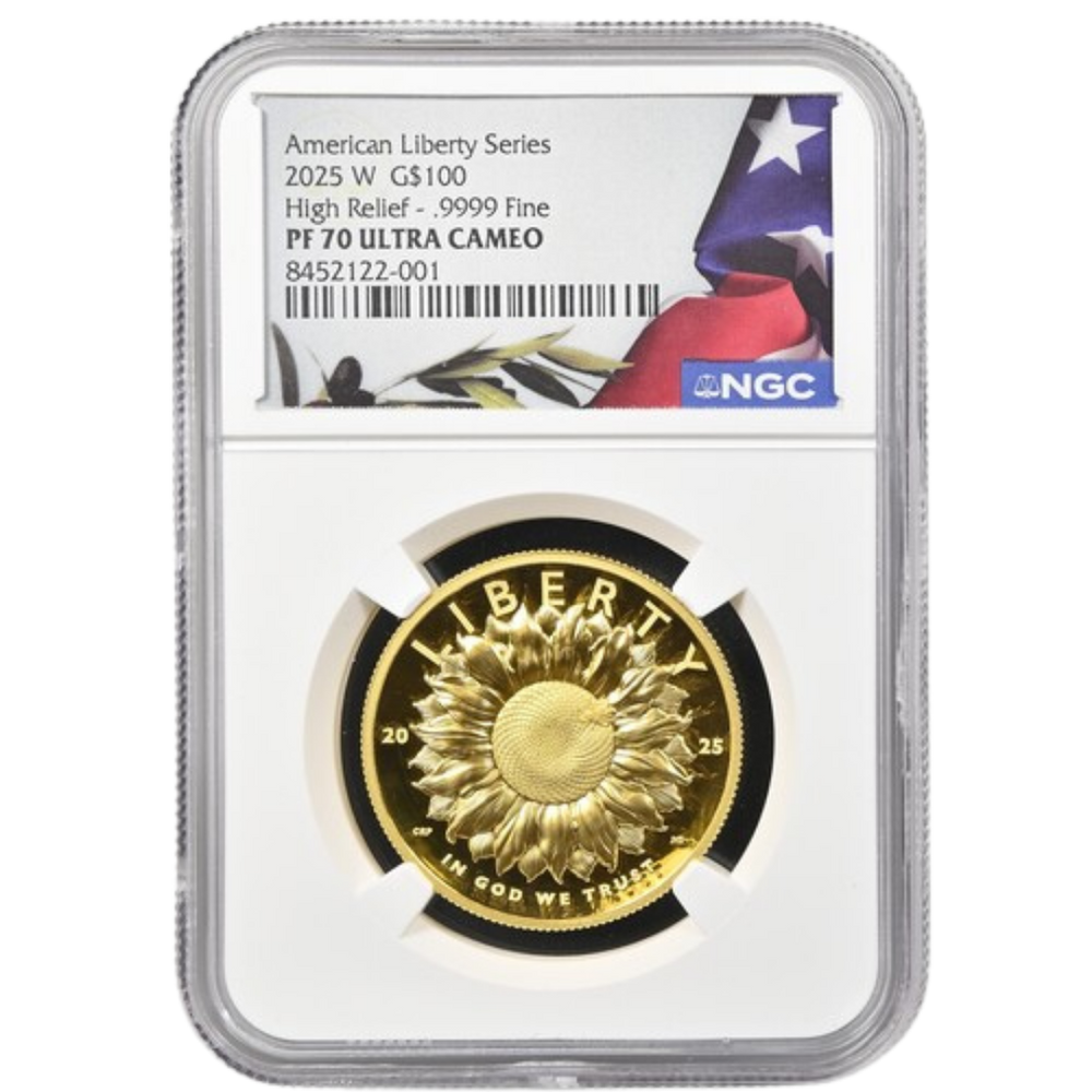 2025-W $100 American Liberty High Relief Gold Coin NGC PF70 Ultra Cameo